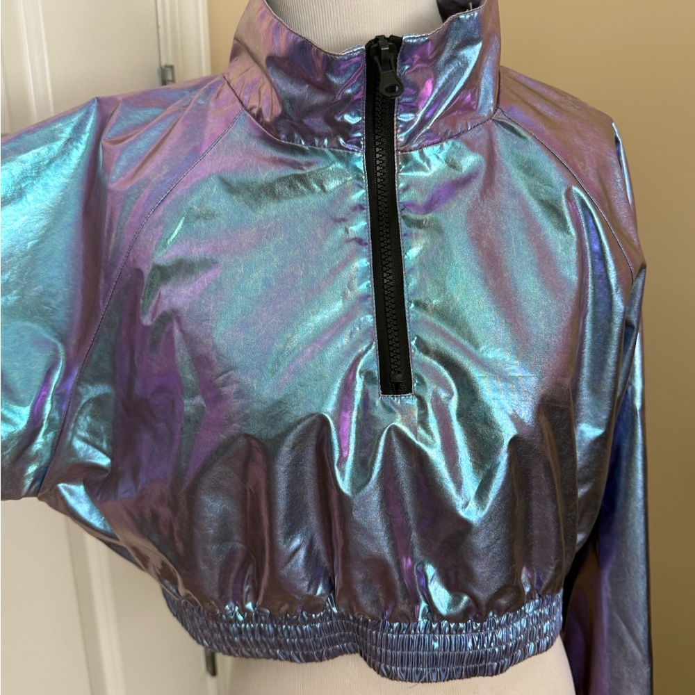Iridescent Cropped Jacket/Top - Picture 3 of 9